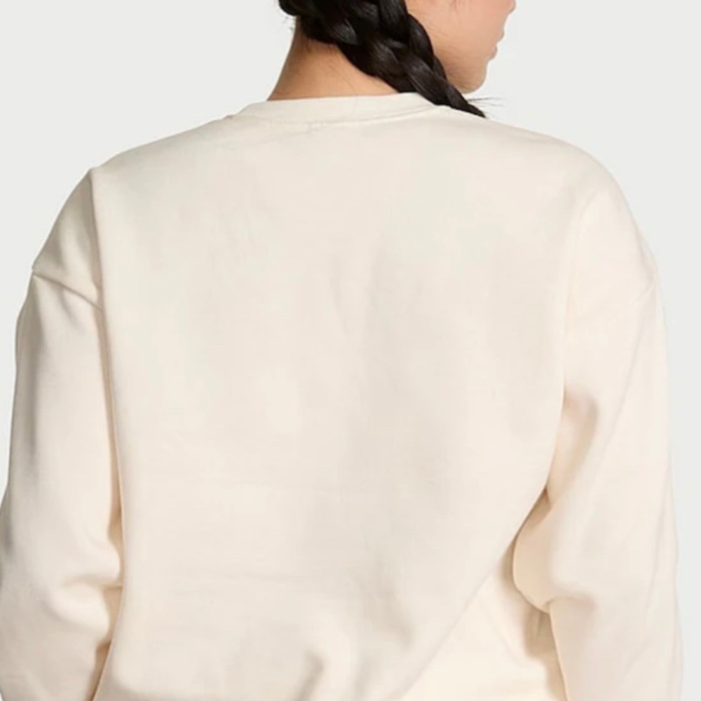 Victoria Secret XXL NWT Cream Crewneck Sweatshirt